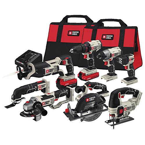 PORTER-CABLE PCCK619L8 20V MAX Lithium Ion 8-Tool Combo Kit PORTER-CABLE PCCK619L8 20V MAX Lithium Ion 8-Tool Combo Kit PORTER-CABLE PCCK619L8 20V MAX Lithium Ion 8-Tool Combo Kit 51mUnHYX6OL