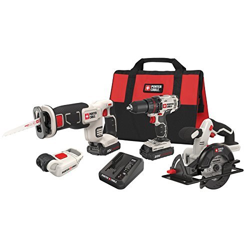 PORTER-CABLE  PCCK616L4  20V MAX Lithium Ion 4-Tool Combo Kit PORTER-CABLE  PCCK616L4  20V MAX Lithium Ion 4-Tool Combo Kit PORTER-CABLE  PCCK616L4  20V MAX Lithium Ion 4-Tool Combo Kit 41q9LibV51L