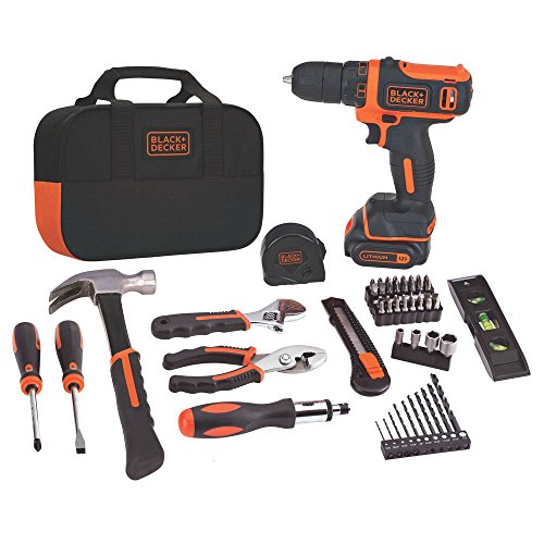 Black & Decker BDCDD12PK Drill Project Kit, 12V Black &amp; Decker BDCDD12PK Drill Project Kit, 12V Black &amp; Decker BDCDD12PK Drill Project Kit, 12V 518wI0W2BsL