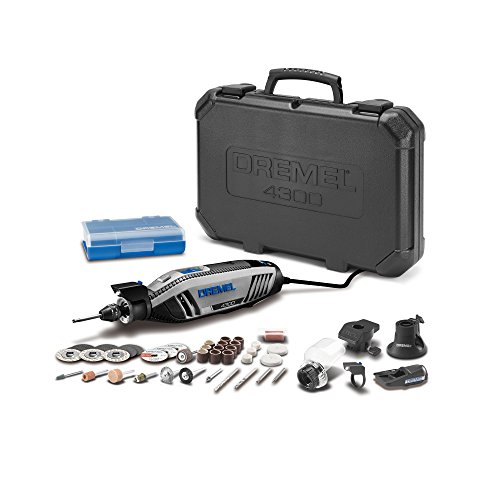 Dremel 4300-5/40 High Performance Rotary Tool Kit with Universal 3-Jaw Chuck, 5 Attachments and 40 Accessories Dremel 4300-5/40 High Performance Rotary Tool Kit with Universal 3-Jaw Chuck, 5 Attachments and 40 Accessories Dremel 4300-5/40 High Performance Rotary Tool Kit with Universal 3-Jaw Chuck, 5 Attachments and 40 Accessories 41im Ul88ML