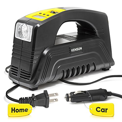 Kensun AC/DC Rapid Performance Portable Air Compressor Tire Inflator with Digital Display for Home (110V) and Car (12V) - 30 Litres/Min Kensun AC/DC Rapid Performance Portable Air Compressor Tire Inflator with Digital Display for Home (110V) and Car (12V) - 30 Litres/Min Kensun AC/DC Rapid Performance Portable Air Compressor Tire Inflator with Digital Display for Home (110V) and Car (12V) &#8211; 30 Litres/Min 51UFIW5SWdL