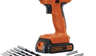 BLACK+DECKER LD120VA 20-Volt Max Lithium Drill/Driver with 30 Accessories BLACK+DECKER LD120VA 20-Volt Max Lithium Drill/Driver with 30 Accessories 511oTEjFdNL 370x215