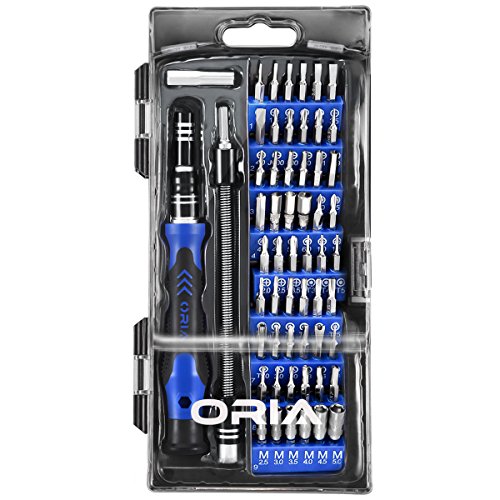 ORIA Screwdriver Set, Magnetic Driver Kit, Professional Repair Tool Kit, 60 in 1 with 56 Bits Precision Screwdriver Kit, Flexible Shaft, for 8, 8 Plus/Smartphone/Game Console/Tablet/PC ORIA Screwdriver Set, Magnetic Driver Kit, Professional Repair Tool Kit, 60 in 1 with 56 Bits Precision Screwdriver Kit, Flexible Shaft, for 8, 8 Plus/Smartphone/Game Console/Tablet/PC ORIA Screwdriver Set, Magnetic Driver Kit, Professional Repair Tool Kit, 60 in 1 with 56 Bits Precision Screwdriver Kit, Flexible Shaft, for 8, 8 Plus/Smartphone/Game Console/Tablet/PC 51uthPe8ODL