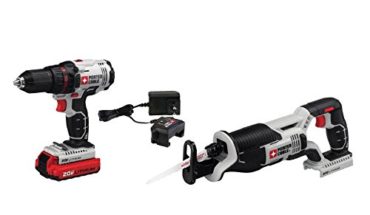 PORTER-CABLE PCCK603L2 20V Max Drill and Reciprocating Saw Combo Kit PORTER-CABLE PCCK603L2 20V Max Drill and Reciprocating Saw Combo Kit 41IBVJLFGhL 370x215