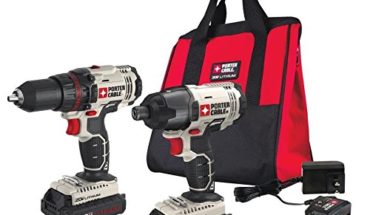 PORTER CABLE PCCK604L2 20V MAX 2-Tool Cordless Drill/Driver and Impact Driver Combo Kit PORTER CABLE PCCK604L2 20V MAX 2-Tool Cordless Drill/Driver and Impact Driver Combo Kit 51774zoqE7L 370x215