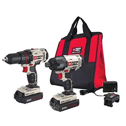 PORTER CABLE PCCK604L2 20V MAX 2-Tool Cordless Drill/Driver and Impact Driver Combo Kit PORTER CABLE PCCK604L2 20V MAX 2-Tool Cordless Drill/Driver and Impact Driver Combo Kit PORTER CABLE PCCK604L2 20V MAX 2-Tool Cordless Drill/Driver and Impact Driver Combo Kit 51774zoqE7L