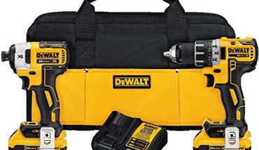 dewalt dck283d2 20v max xr compact cordless drill/driver &amp; impact driver combo kit DEWALT DCK283D2 20V MAX XR Compact Cordless Drill/Driver &amp; Impact Driver Combo Kit 51EGNaED8pL 370x215