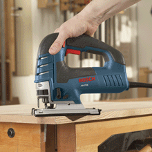 Bosch CLPK23-180  Bosch Power Tools Jig Saws &#8211; JS470E Corded Top-Handle Jigsaw &#8211; 120V Low-Vibration, 7.0-Amp Variable Speed For Smooth Cutting Up To 5-7/8&#8243; Inch on Wood, 3/8&#8243; Inch on Steel For Countertop, Woodworking Reviews JS470E Woodworking Cutthumb