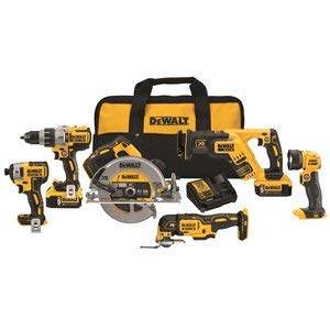 DEWALT 20V MAX XR Brushless Combo Kit, Premium 6-Tool (DCK694P2)  DEWALT 20V MAX XR Brushless Combo Kit, Premium 6-Tool (DCK694P2) 310fEvARPUL