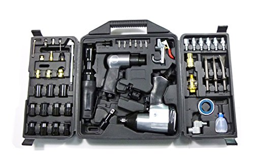 Dynamic Power 50 Piece Air Tool Kit. 1-1/2'' Impact Wrench, 1-3/8'' Ratchet Wrench, 5-Air Hammer w/Chisels, and mnay other great tools. D-W3-50K  Dynamic Power 50 Piece Air Tool Kit. 1-1/2&#8221; Impact Wrench, 1-3/8&#8221; Ratchet Wrench, 5-Air Hammer w/Chisels, and mnay other great tools. D-W3-50K 51EWQRKbswL