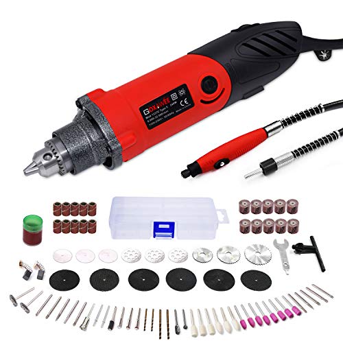 GOXAWEE Rotary Tool Kit 240W/2.2 Amp - 82Pcs Multifunctional Power Tool Set with 1/4 inch Universal 3-Jaw Chuck (0.5-6 mm Collet), 6 Step Variable Speed, Advanced Flex Shaft & Versatile Accessories  Milwaukee 2426-20 M12 12 Volt Redlithium Ion 20,000 OPM Variable Speed Cordless Multi Tool with Multi-Use Blade, Sanding Pad, and Multi-Grit Sanding Papers (Battery Not Included, Power Tool Only) Reviews 51jJQKBfAoL