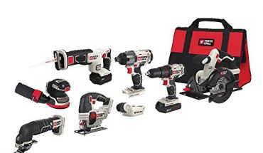 PORTER-CABLE 20V MAX Cordless Drill Combo Kit, 8-Tool (PCCK6118) 41plJxHuJZL 370x215