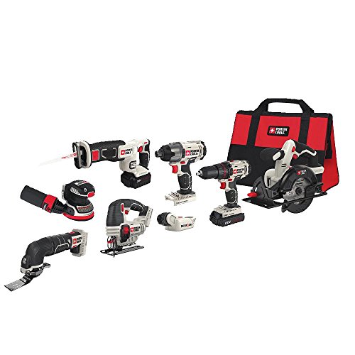 PORTER-CABLE 20V MAX Cordless Drill Combo Kit, 8-Tool (PCCK6118)  PORTER-CABLE 20V MAX Cordless Drill Combo Kit, 8-Tool (PCCK6118) 41plJxHuJZL