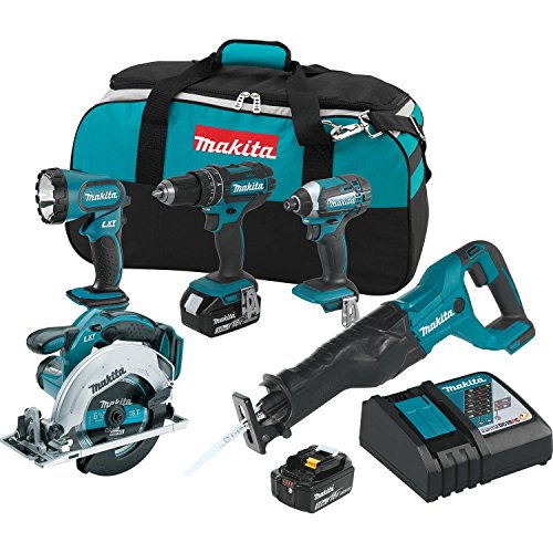 Makita XT505 18V LXT Lithium-Ion Cordless 5-Pc. Combo Kit (3.0Ah)  Makita XT505 18V LXT Lithium-Ion Cordless 5-Pc. Combo Kit (3.0Ah) 51LsrQ9KpoL