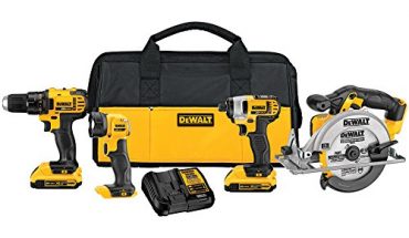 DEWALT 20V MAX Combo Kit, Compact 4-Tool (DCK421D2) 51VHO4croSL 370x215